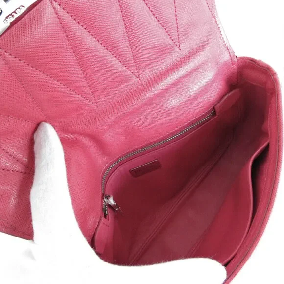 Auth Prada Shoulder Bag Pink Leather #168402P60B - Picture 12 of 12